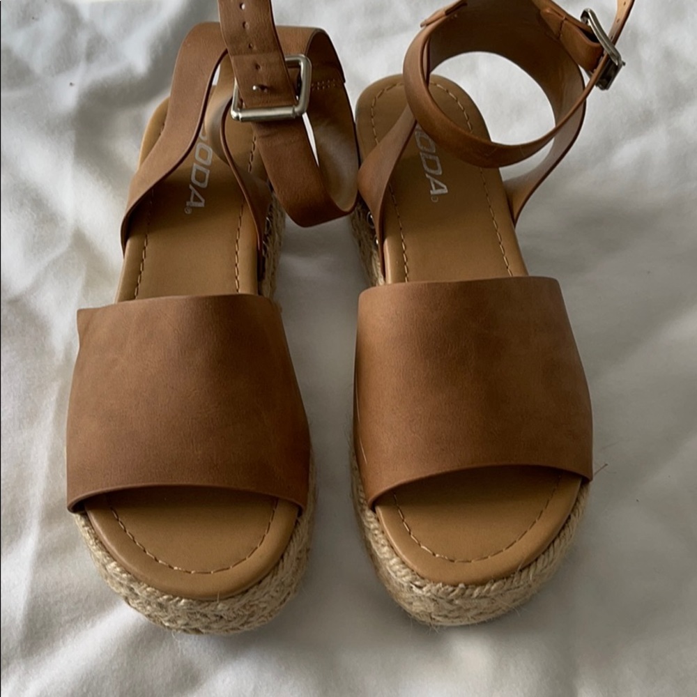 Tan sandals